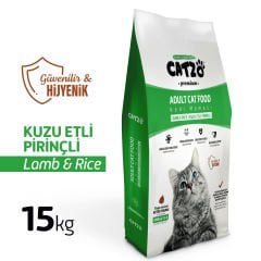 Catzo Premium Kuzu Etli  Pirinçli 15 kg Kedi Maması