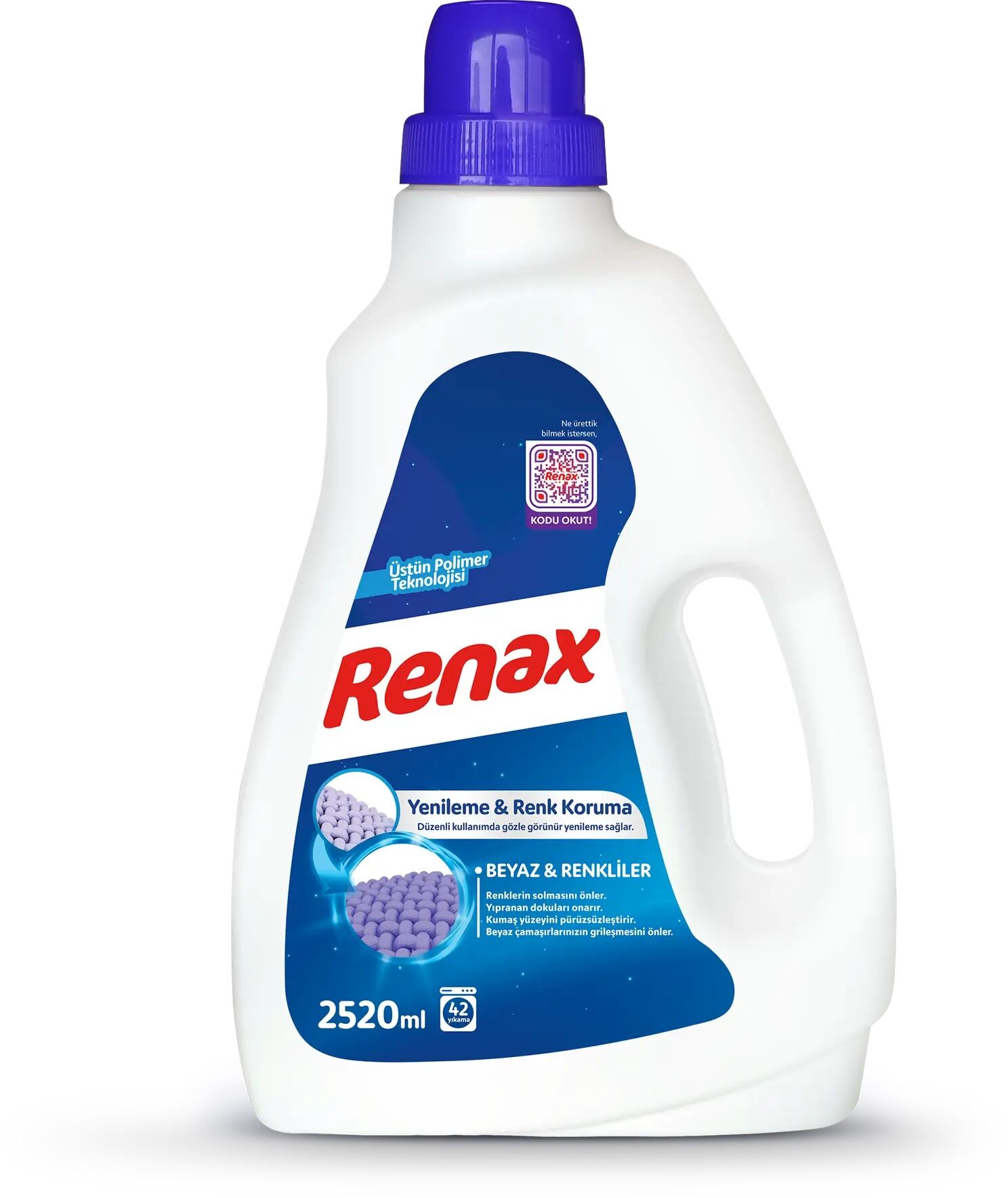 Renax Sıvı Çamaşır Deterjanı Beyaz&Renkli 2520ml