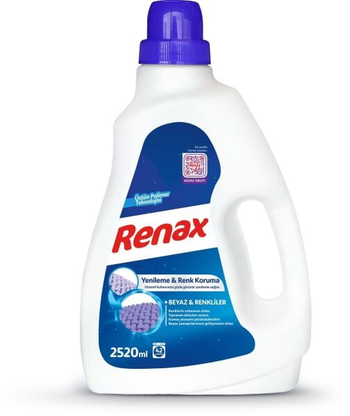 Renax Sıvı Çamaşır Deterjanı Beyaz&Renkli 2520ml