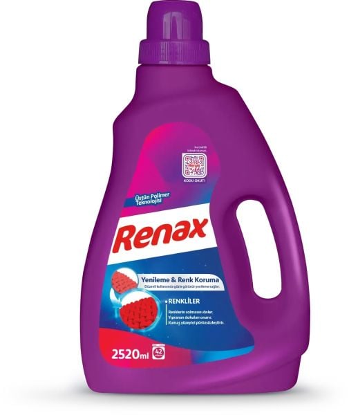 Renax Sıvı Çamaşır Deterjanı Renkliler 2520ml