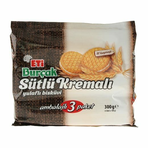 Eti Burçak Sütlü Kremalı 3 lü 300gr