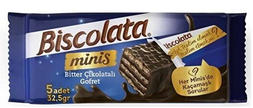 Biscolata Nirvana Minis Bit.Çikolata Gofret 32.5gr