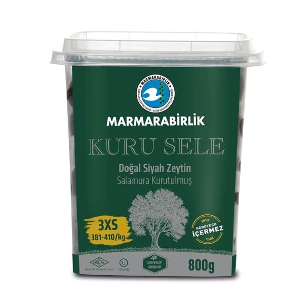 Marmara Birlik Zeytin Kuru Sele Lüx 3XS 800gr