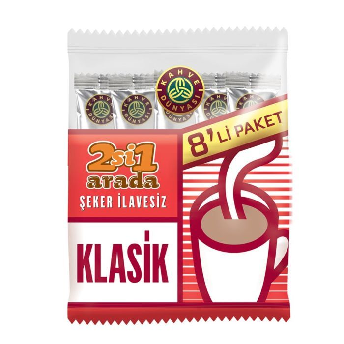 Kahve Dünyası 2in 1 Kahve Klasik 12gr 8 li