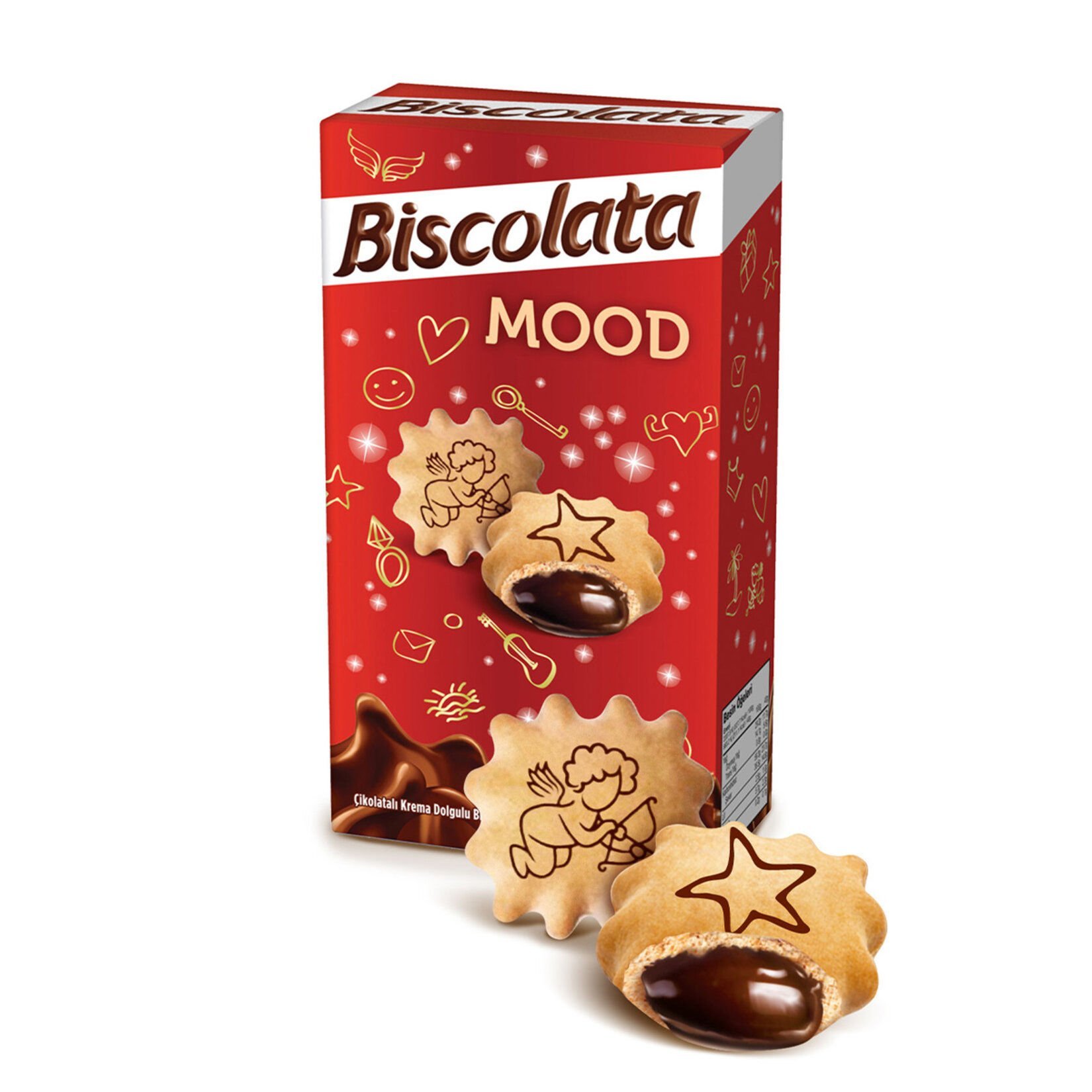 Biscolata Mood Çikolata Krema Dolgulu Bisküvi 40g