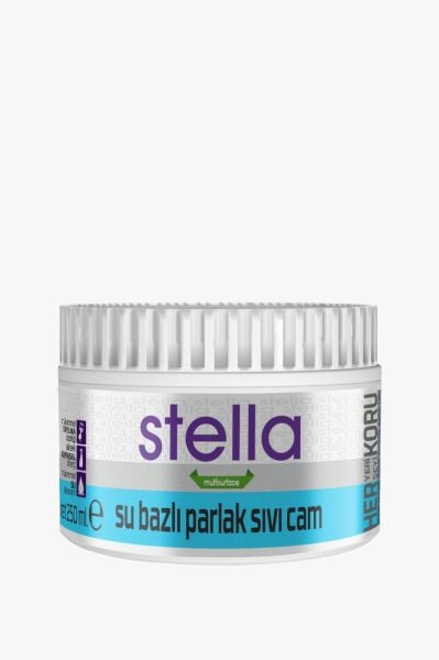Stella Su Bazlı Sıvı Cam Şeffaf Parlak 250ml