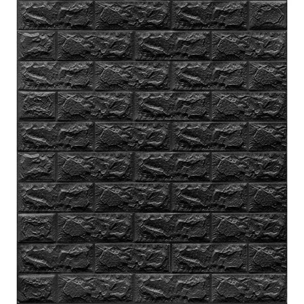 Stella Yapışkanlı Esnek Duvar Paneli 50x70cm Siyah