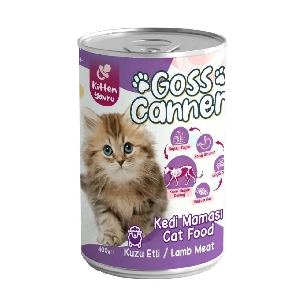 Goss Canner Kedi Kons. Yavru Kuzu Etli 400gr