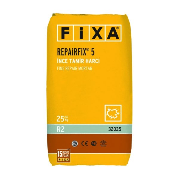 Fixa Repairfix 5 İnce Tamir Harcı 25 Kg Gri