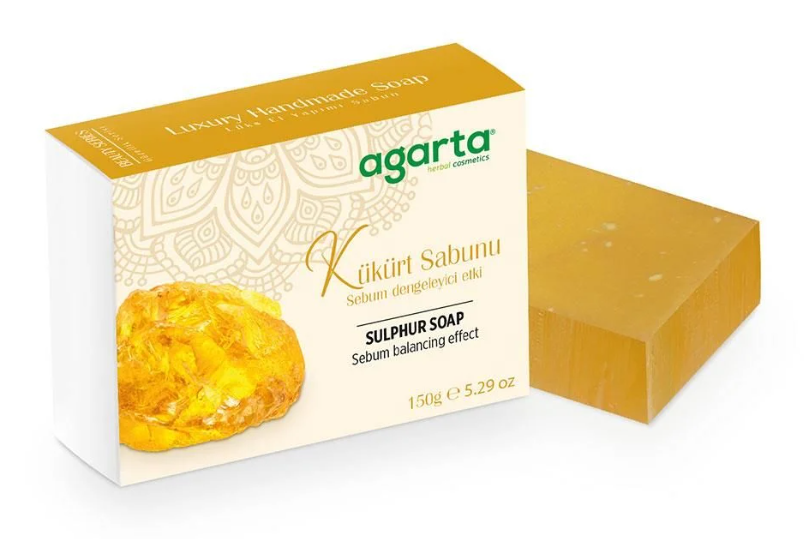 Agarta Doğal El Yapımı Güzel.Sabunu Kükürt 150g