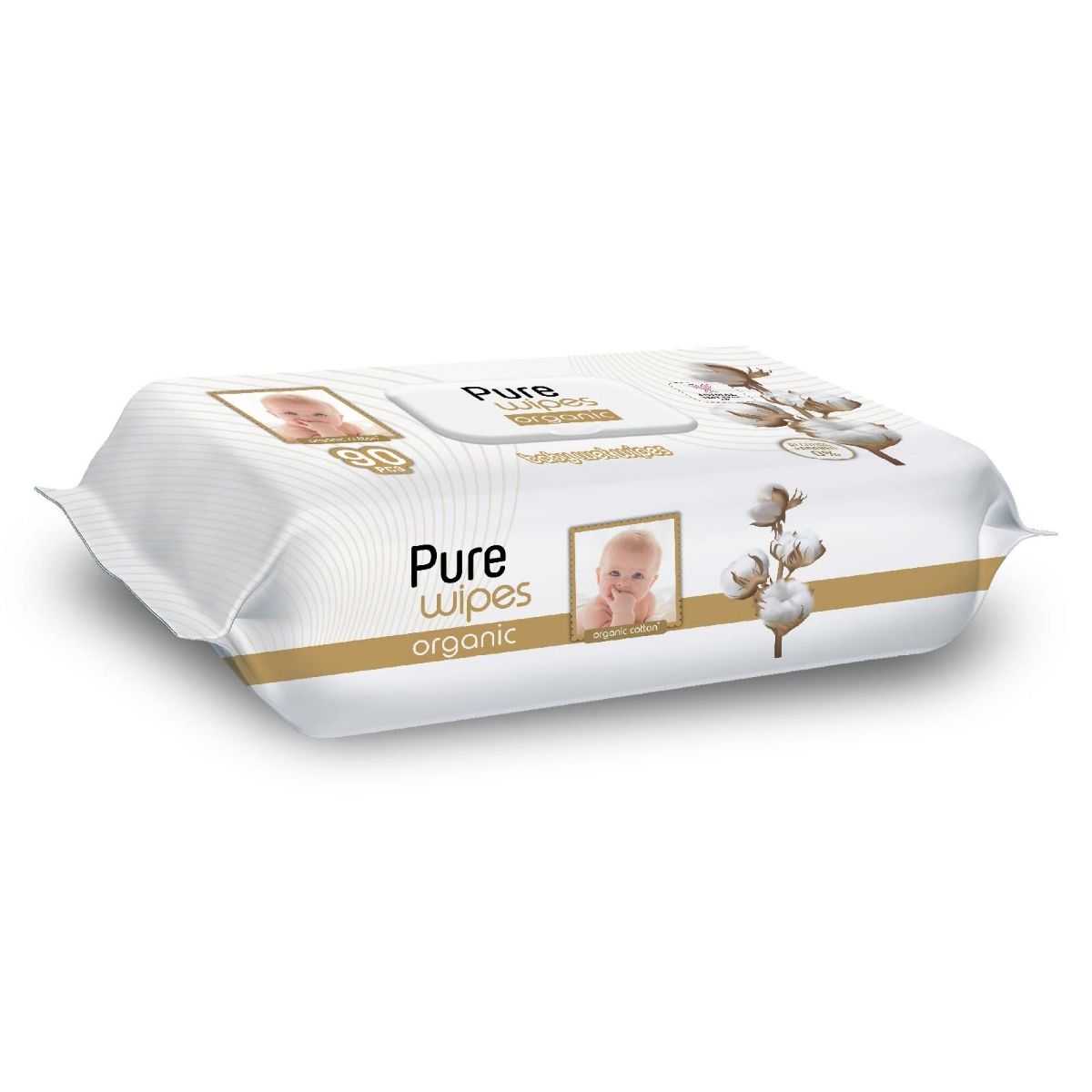 Pure Wipes Organic Islak Mendil 90 lı