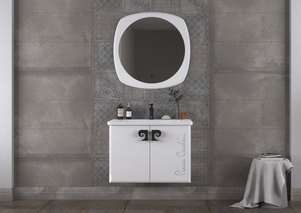Pierre Cardin Star Banyo Dolabı 80cm Antik Beyaz