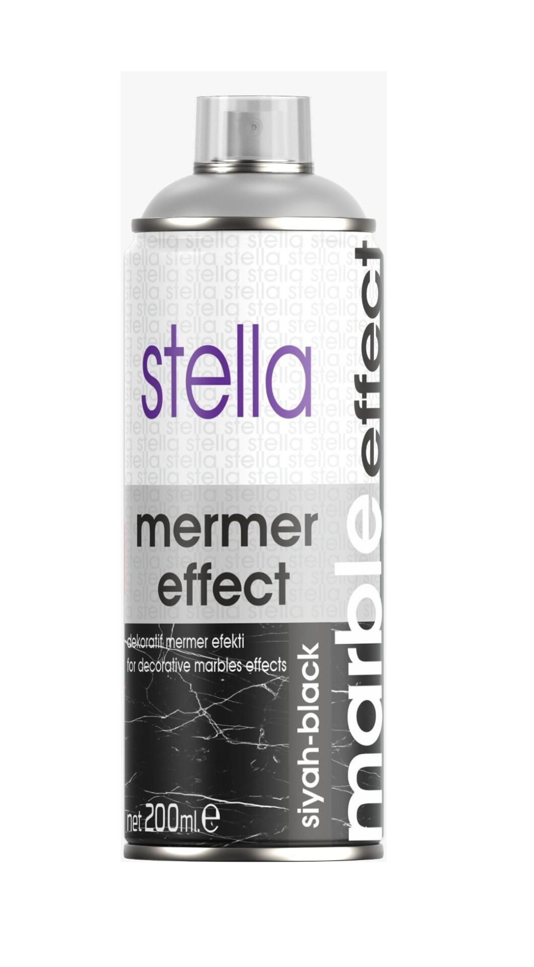 Stella Sprey Mermer Efekt Siyah 200ml