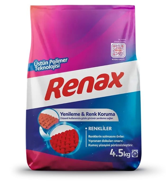 Renax Renkliler Toz Deterjan 4,5kg