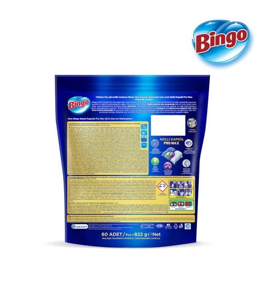 Bingo Akıllı  Bulaşık Kapsülü 60lı