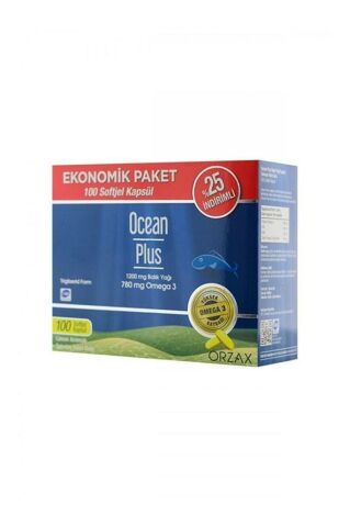 Ocean Plus Omega 3 1200 Mg 100 Kapsül | Ekonomik Paket