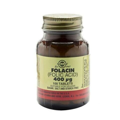 Solgar Folacin 400 Mg (Folic Acid) 100 Tablet