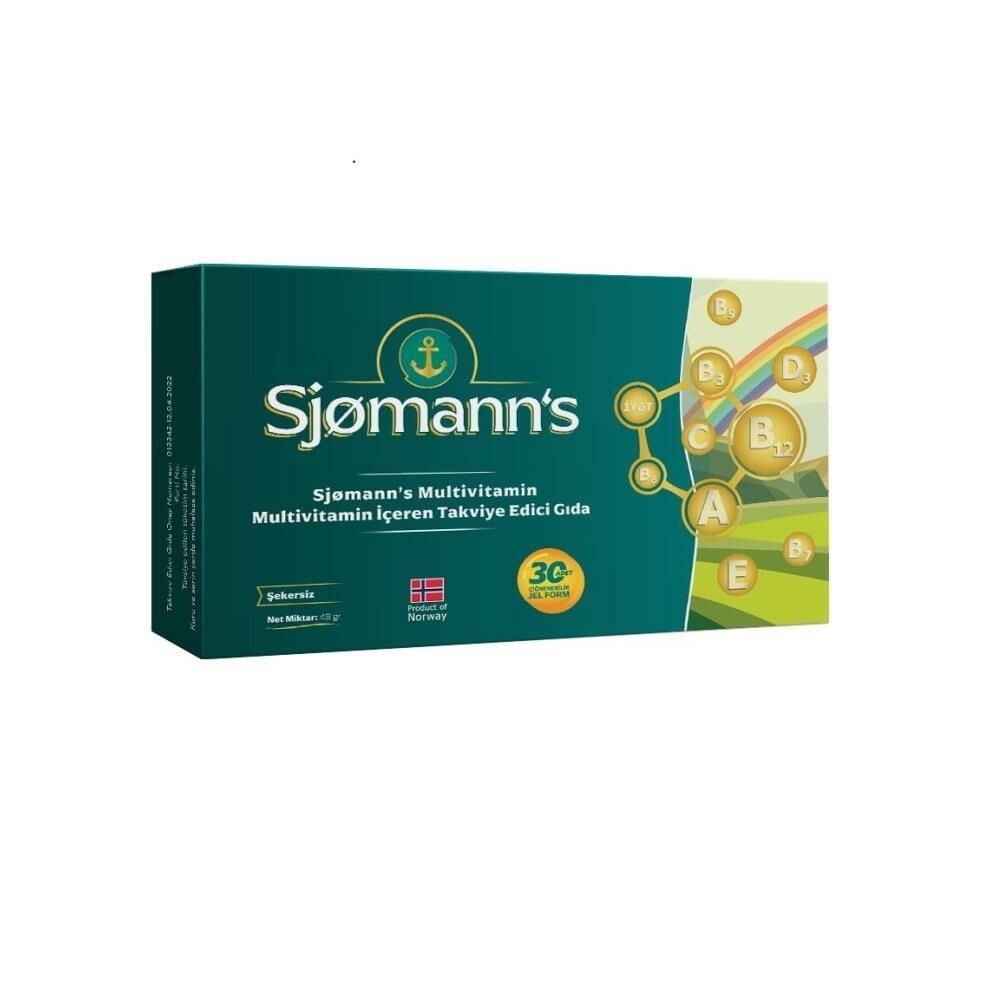 Sjomann's Multivitamin Çiğnenebilir Jel 30 Tablet