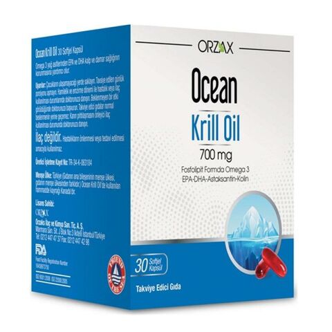 Ocean Krill Oil 500mg 30 Kapsül