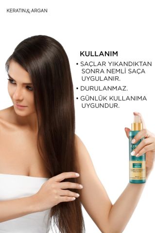 Bioxcin Keratin & Argan Onarıcı Sıvı Saç Bakım Kremi 150 Ml