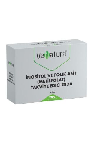 Venatura Inositol Ve Folik Asit (metilfolat) Takviye Edici Gıda 20 Saşe