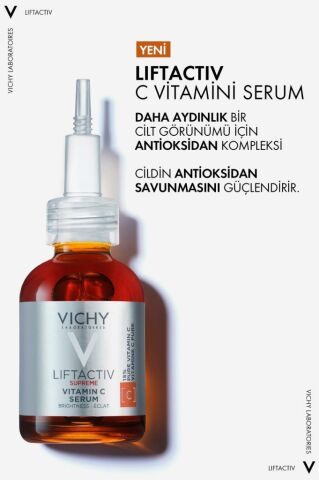 Vichy Liftactiv Supreme %15 Saf C Vitamini Aydınlatıcı Antioksidan Serum 20 Ml