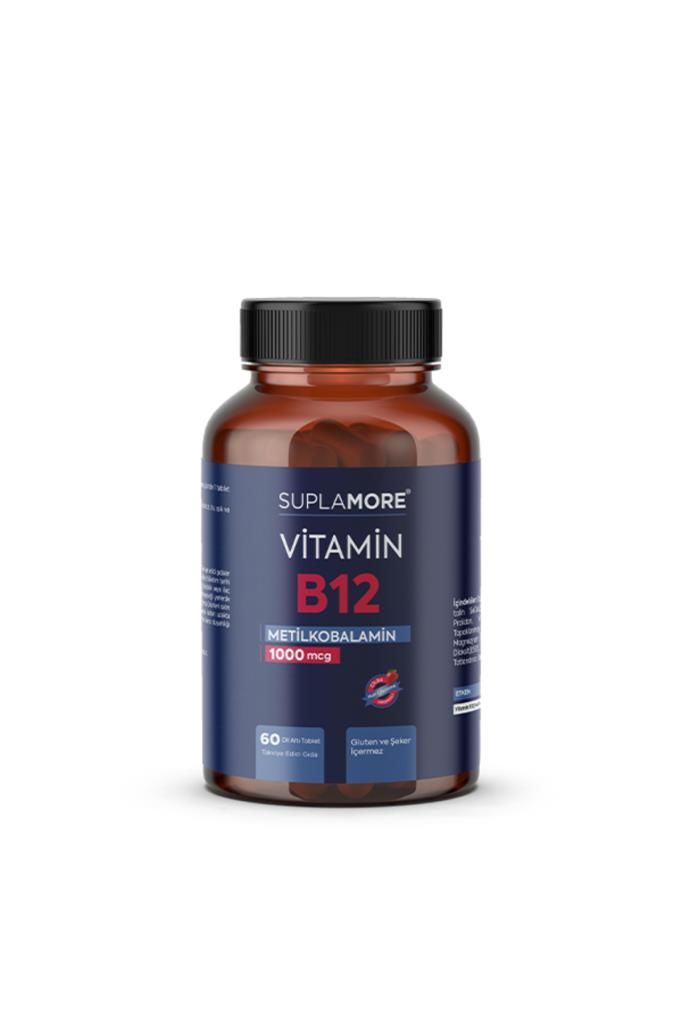 Suplamore Vitamin B12 1000 mcg 60 Dil Altı Tablet