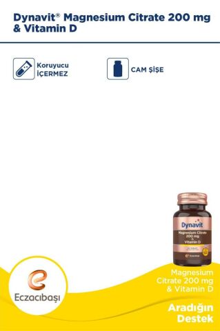 Dynavit Magnesium Citrate 200 Mg 60 Tablet