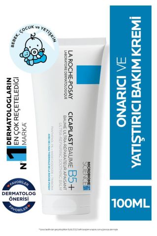 La Roche Posay Cicaplast Baume B5 100 ml- Kuru ve Tahriş Olmuş Ciltler için Onarıcı Bakım Kremi 3337872413018