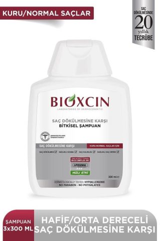 Bioxcin Genesis Kuru ve Normal Saçlar için Şampuan 3 x 300ml | 3 AL 2 ÖDE