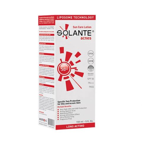 Solante Acnes Sun Care Lotıon Spf50+ Action Longue Duree 150Ml