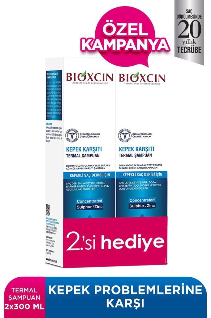 Bioxcin Aqua Thermal Kepek Şampuanı 300 Ml 1 Alana 1 Bedava