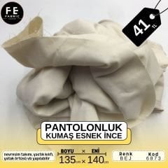 Pantolonluk Kumaş Parça 135x140 cm Bej