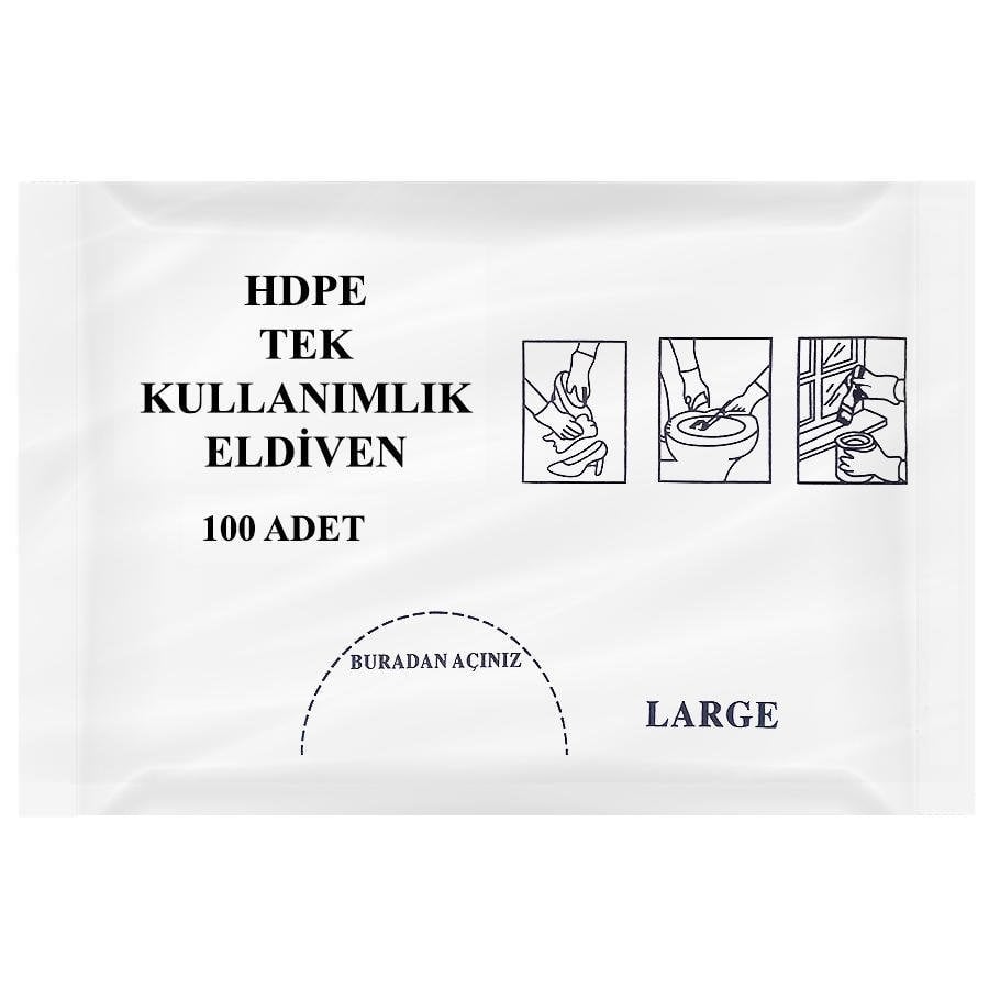 ŞEFFAF ELDİVENİ 100 'LÜ
