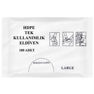 ŞEFFAF ELDİVENİ 100 'LÜ