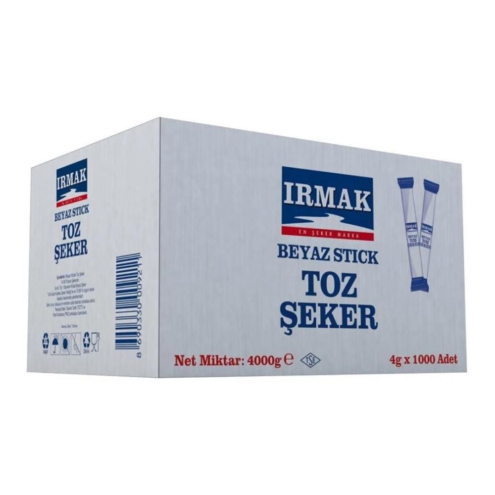 Irmak Dökme Beyaz Stick Toz Şeker 4 Kg