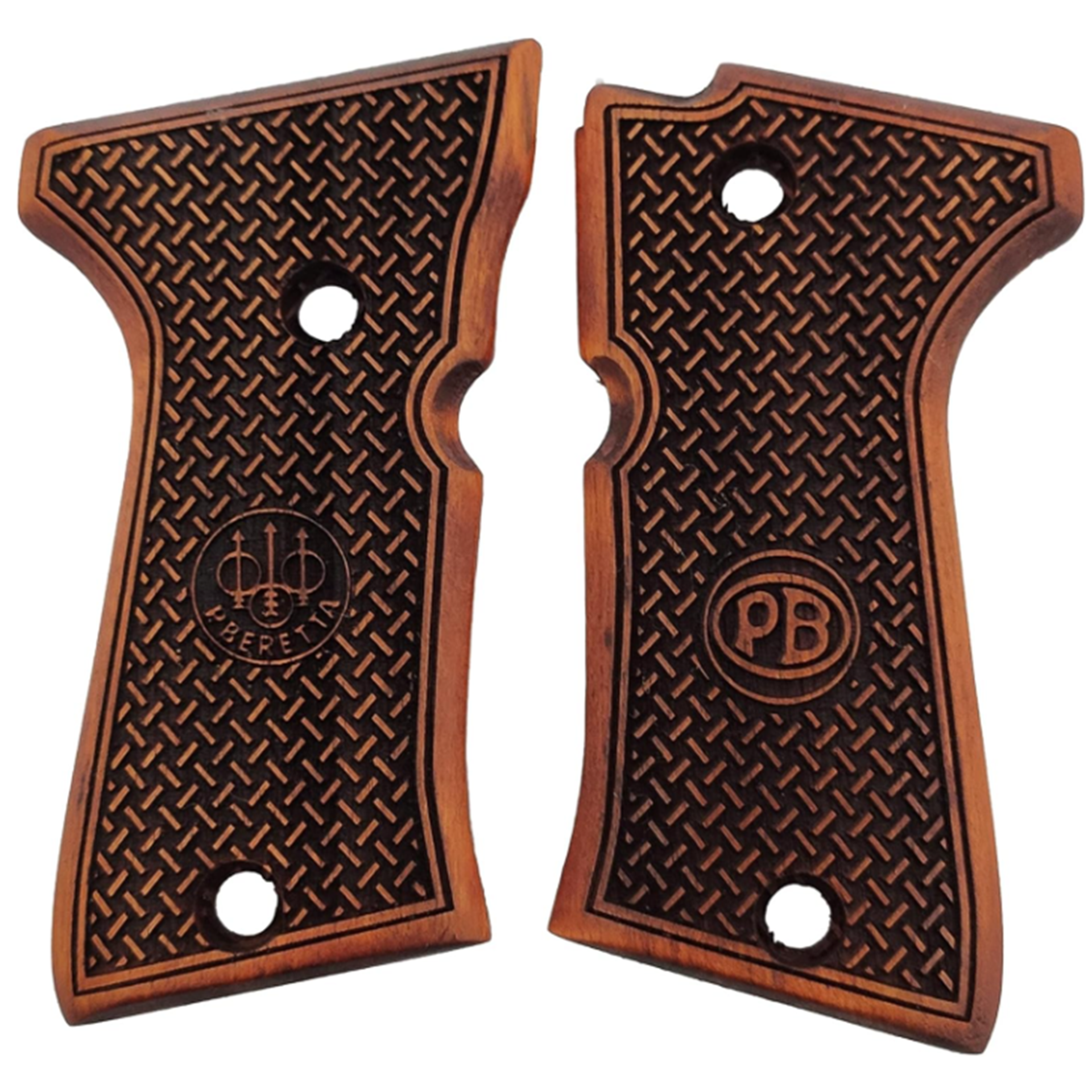 Zib Grips Silah Kabzası - Beretta 92 Kompakt ile Uyumlu - Meşe Renk - BRT92CMPMS003