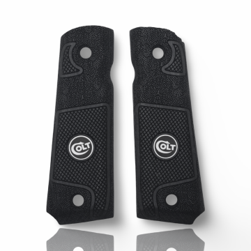 Zib Grips Silah Kabzası - Colt 1911, Girsan MC 1911 ile Uyumlu - Siyah Renk - Metal Logolu - CLT1911SY097L2