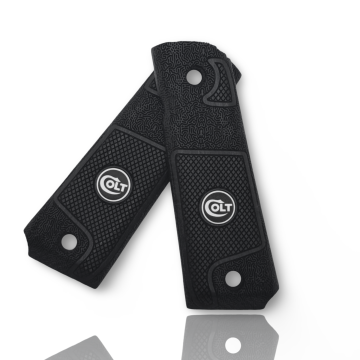 Zib Grips Silah Kabzası - Colt 1911, Girsan MC 1911 ile Uyumlu - Siyah Renk - Metal Logolu - CLT1911SY097L2
