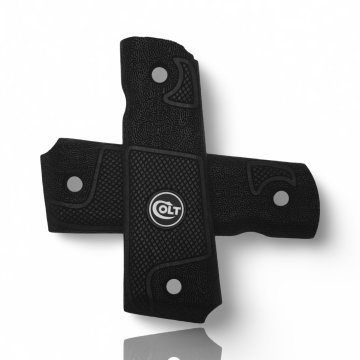 Zib Grips Silah Kabzası - Colt 1911, Girsan MC 1911 ile Uyumlu - Siyah Renk - Metal Logolu - CLT1911SY097L2