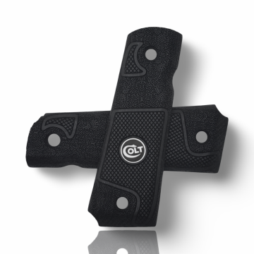 Zib Grips Silah Kabzası - Colt 1911, Girsan MC 1911 ile Uyumlu - Siyah Renk - Metal Logolu - CLT1911SY097L2