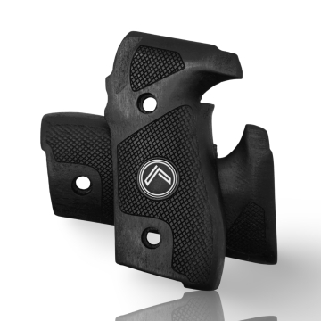 Zib Grips Silah Kabzası - Sigsauer P229 ile Uyumlu - Siyah Renk - Metal Logolu - SSP229SY002L1