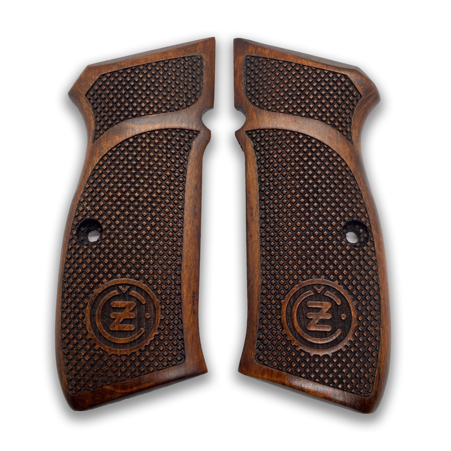 Zib Grips Silah Kabzası - CZ 75, Canik 55, S120, L120 ile Uyumlu - Koyu Kahverengi Renk - CZ75CV002