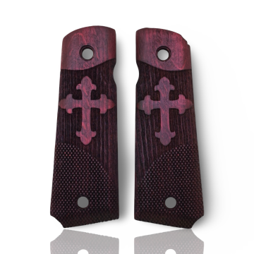 Zib Grips Silah Kabzası - Colt 1911, Girsan MC 1911 ile Uyumlu - Bordo Renk - CLT1911BR004