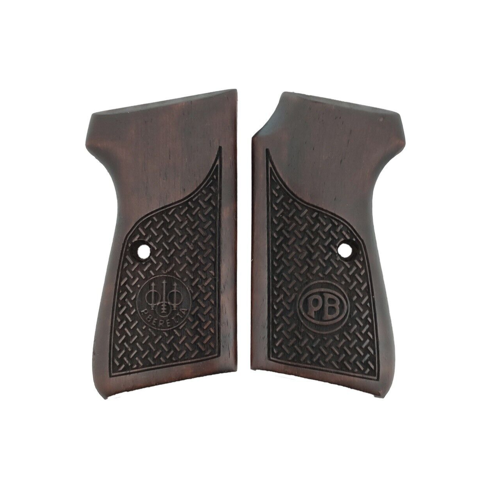 Zib Grips Silah Kabzası - Beretta 51-52 ile Uyumlu - Koyu Kahverengi Renk - BRT5152CV001