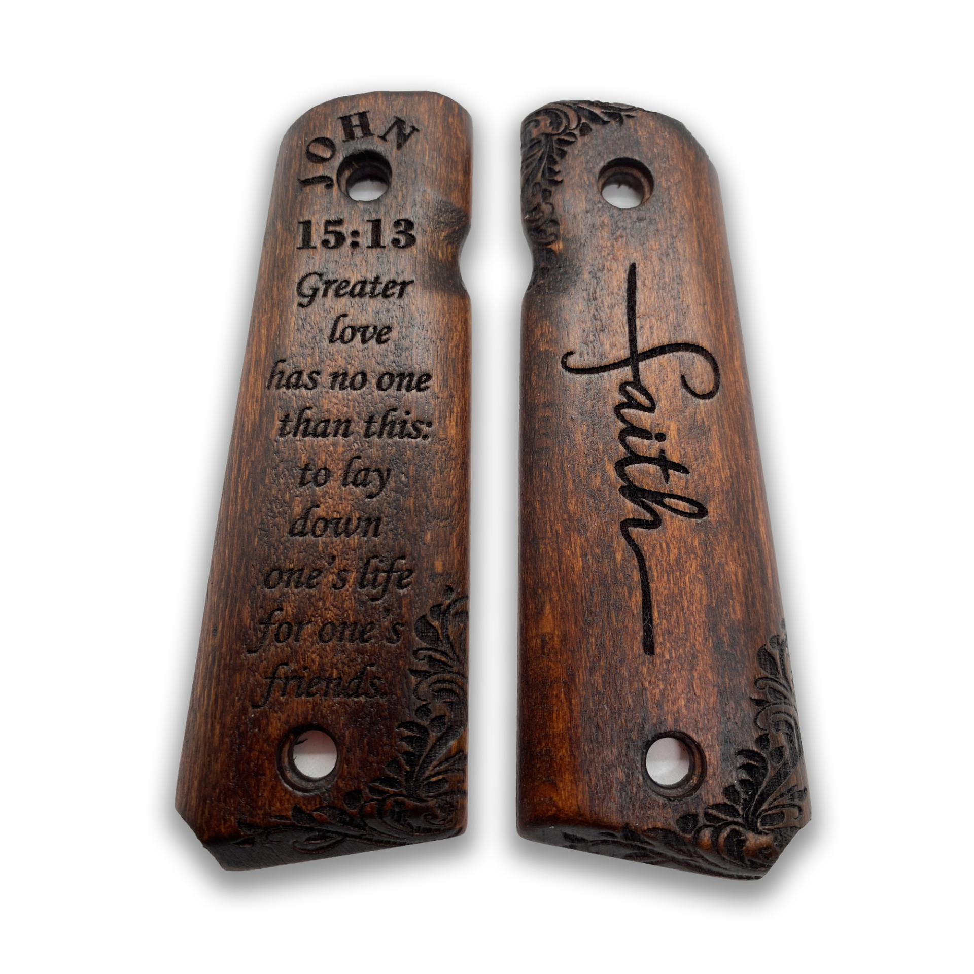 Zib Grips Silah Kabzası - Colt 1911, Girsan MC 1911 ile Uyumlu - Koyu Kahverengi Renk - CLT1911CV041