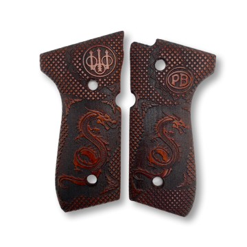 Zib Grips Silah Kabzası - Girsan Yavuz 16, Beretta F92 ile Uyumlu - Meşe Renk - BRTF92MS015