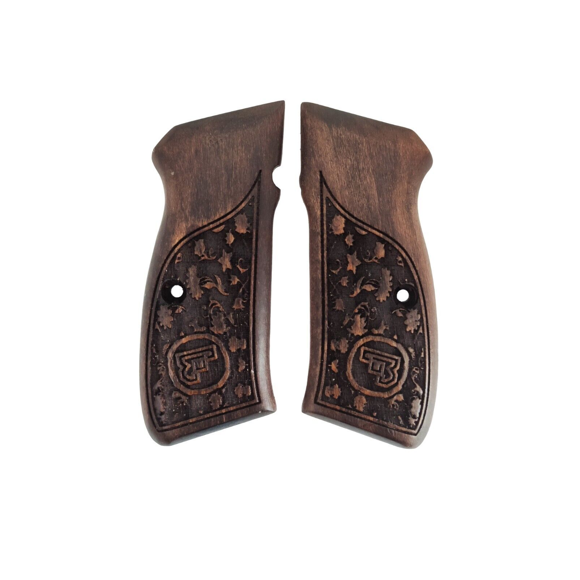 Zib Grips Silah Kabzası - CZ 75, Canik 55, S120, L120 ile Uyumlu - Koyu Kahverengi Renk - CZ75CV022