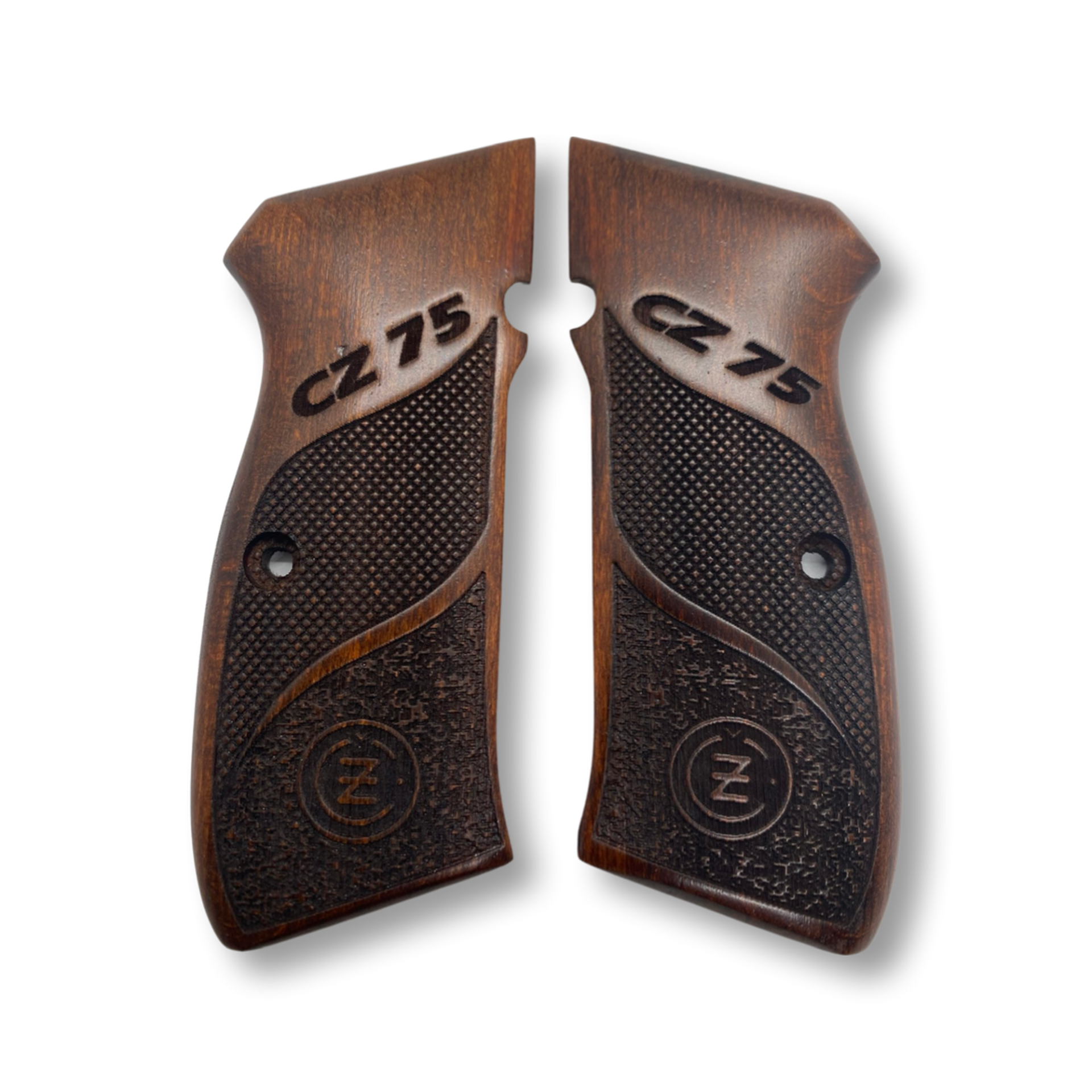 Zib Grips Silah Kabzası - CZ 75, Canik 55, S120, L120 ile Uyumlu - Koyu Kahverengi Renk - CZ75CV046