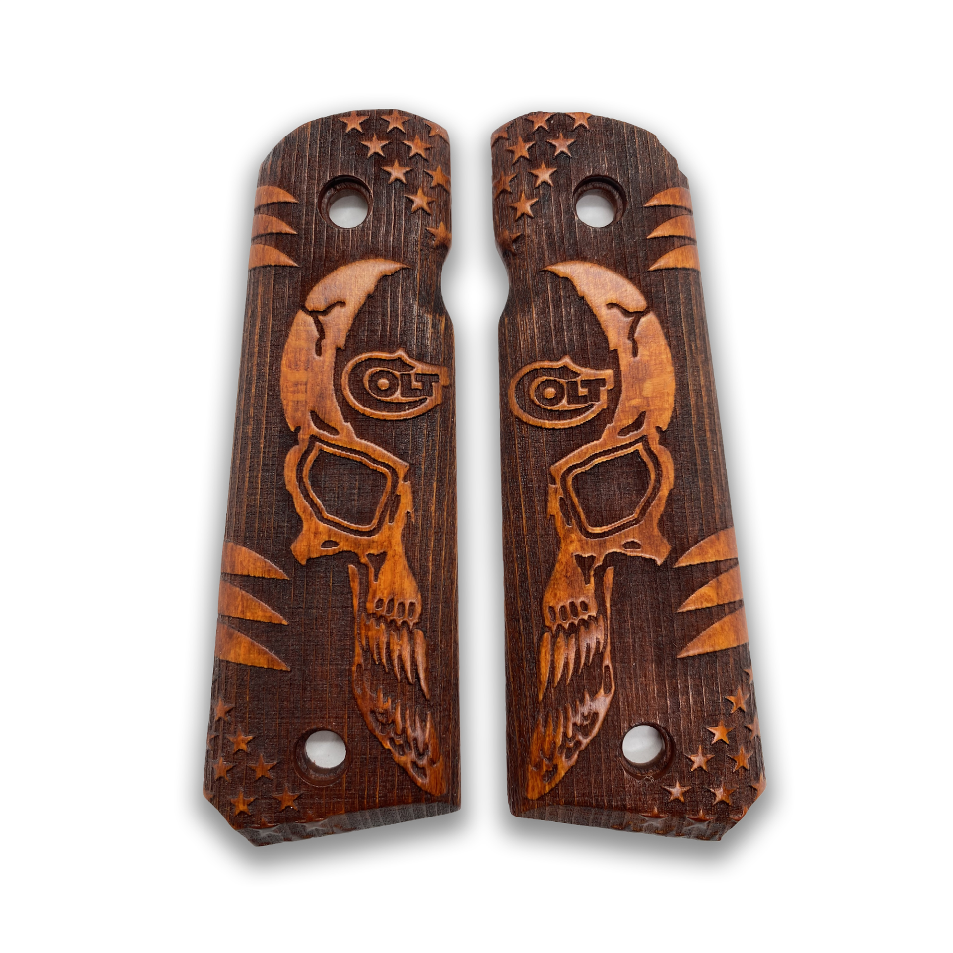 Zib Grips Silah Kabzası - Colt 1911, Girsan MC 1911 ile Uyumlu - Meşe Renk - CLT1911MS019